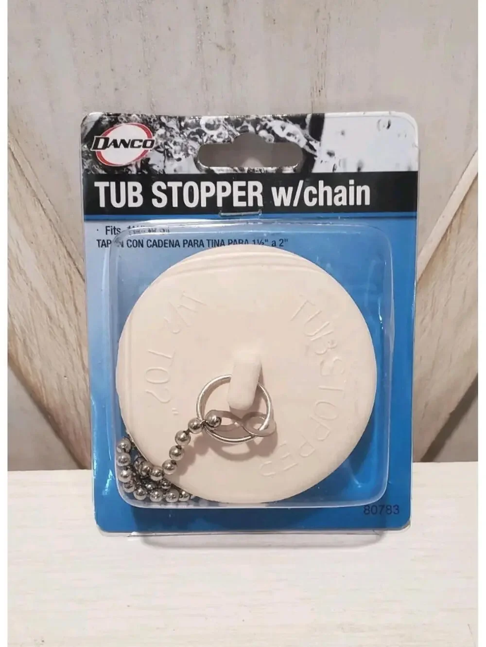 DANCO Universal Tub Stopper with Chain -    1 - 1.5 In.